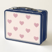 Heart Drawing I Custom Name メタルランチボックス (裏面)
