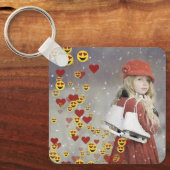 Heart Emoji キーホルダー (正面)