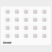 Heart Eyes Frog Sticker Cute Minimal Frog Love Kaw ハートシール (シート)