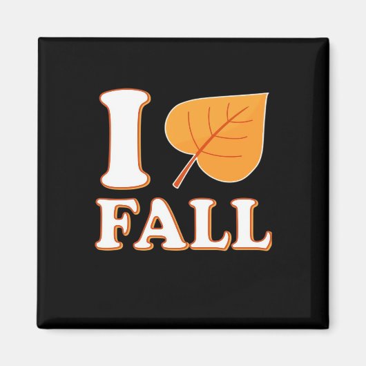 Heart Fall It’s Fall Y’all Creative Casual マグネット (正面)
