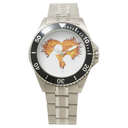Heart flame men’s watch  腕時計 (正面)