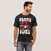 Heart Floss Like A Boss Valentines Day Boys Kids F Tシャツ (正面フル)