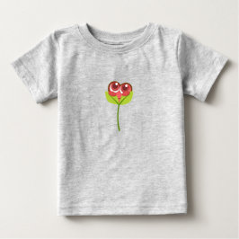 heart flower ベビーTシャツ