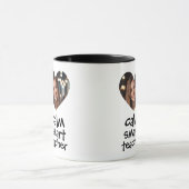 Heart Frame Custom Photo Teacher Mug マグカップ (中央)