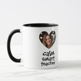 Heart Frame Custom Photo Teacher Mug マグカップ