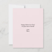 Heart Frame Kid Photo Valentine Card, Child School ノートカード (裏面)