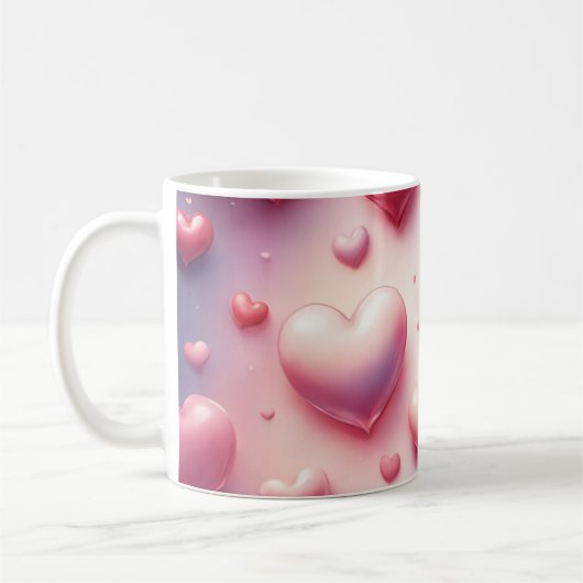 Heart Frenzy コーヒーマグカップ (左)