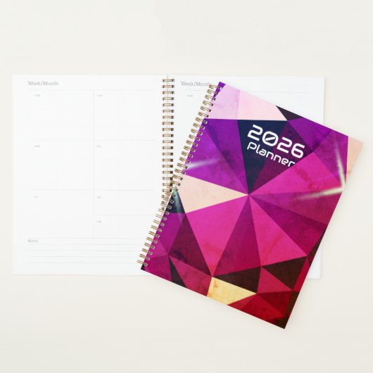 Heart Gemstone 2026 Purple Planner プランナー手帳 (ディスプレー)