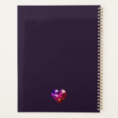 Heart Gemstone 2026 Purple Planner プランナー手帳 (裏面)