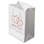 Heart Gift Bag ミディアムペーパーバッグ (正面アングル)