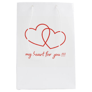 Heart Gift Bag ミディアムペーパーバッグ