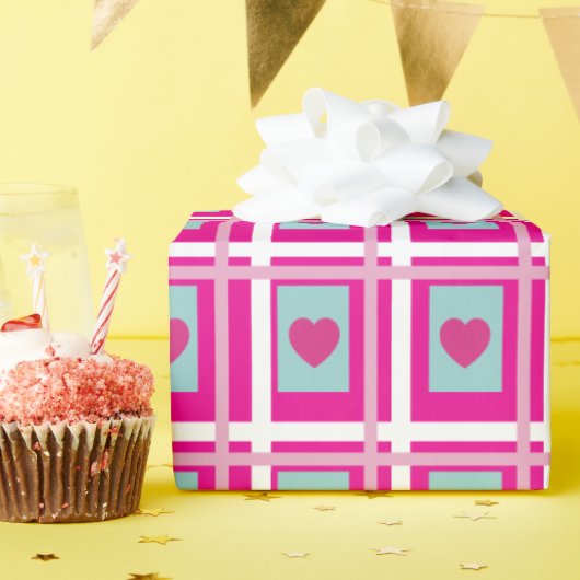 heart gift wrap for girls ラッピングペーパー (誕生日パーティー)