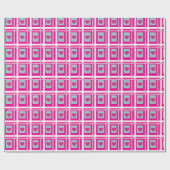 heart gift wrap for girls ラッピングペーパー (フラット)