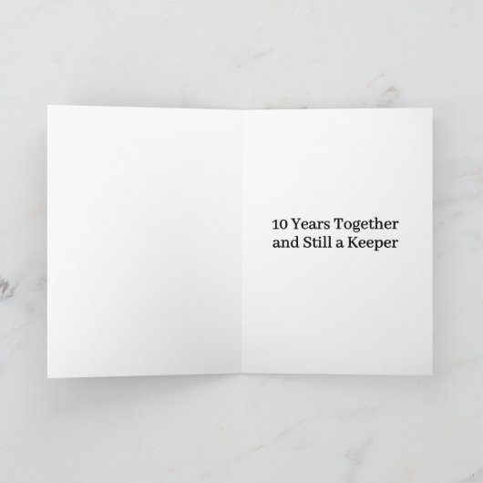 Heart Goes Clang Tin Toolbox 10th Wedding Annivers カード (内部)