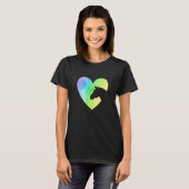 Heart Graphic Horse Lover Equestrian Rider Horses  Tシャツ (正面フル)