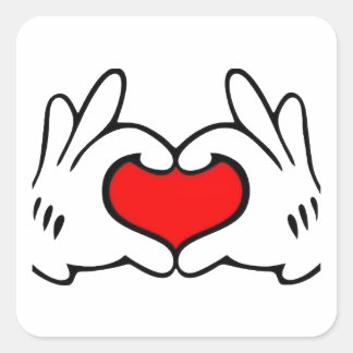 Heart Hand  スクエアシール