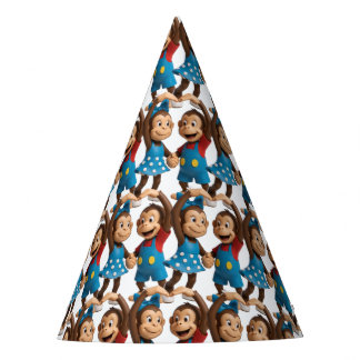 Heart Hands Monkeys  - Sweet Mimo & Zina パーティーハット