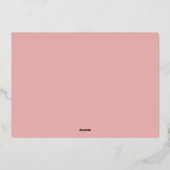 Heart Happy Valentine`s Day Script 箔シーズンカード (裏面)