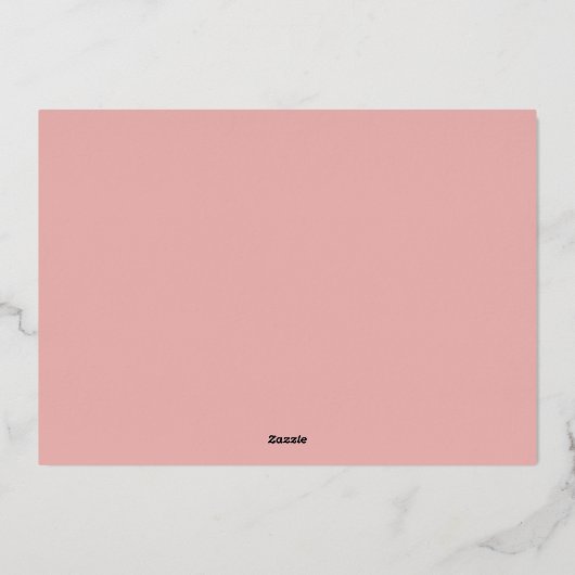 Heart Happy Valentine`s Day Script 箔シーズンカード (裏面)