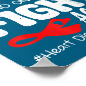 Heart Health Heart Disease Awareness Chd Family Su ポスター (角)