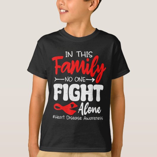 Heart Health Heart Disease Awareness Chd Family Su Tシャツ (正面)
