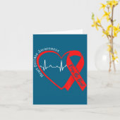 Heart Health Heart Disease Awareness Chd Heartbeat カード (黄色い花)