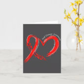 Heart Health Heart Disease Awareness Chd Mens Wome カード (黄色い花)