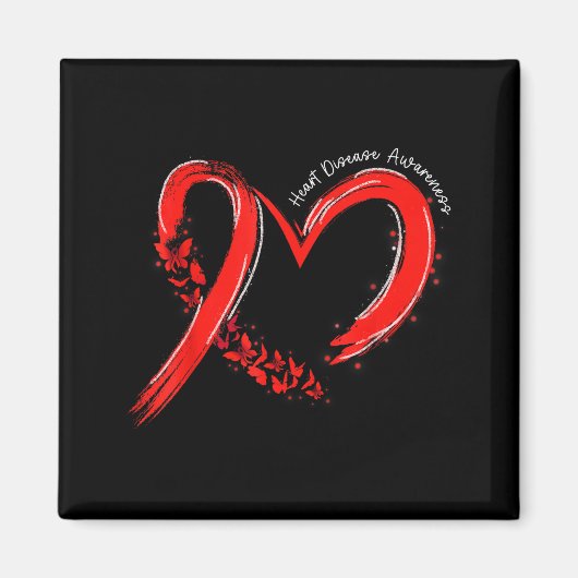 Heart Health Heart Disease Awareness Chd Mens Wome マグネット (正面)