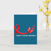 Heart Health Heart Disease Awareness Chd Red Ribbo カード (黄色い花)