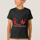 Heart Health Heart Disease Awareness Chd Red Ribbo Tシャツ (正面)