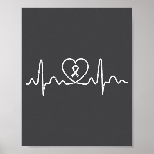 Heart Health Heart Disease Awareness Heartbeat Chd ポスター (正面)