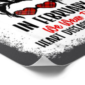 Heart Health Heart Disease Awareness Heartbeat Chd ポスター (角)