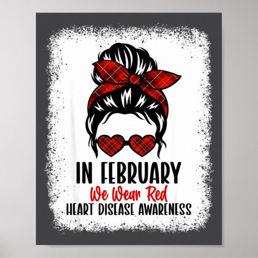 Heart Health Heart Disease Awareness Heartbeat Chd ポスター (正面)