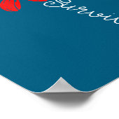 Heart Health Survivor Heart Disease Awareness Chd  ポスター (角)