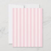 Heart Hot Air Balloon Pastel Pink Baby Shower  ノートカード (裏面)