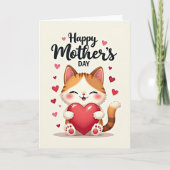 Heart Image Loving Mothers Day Card カード (正面)