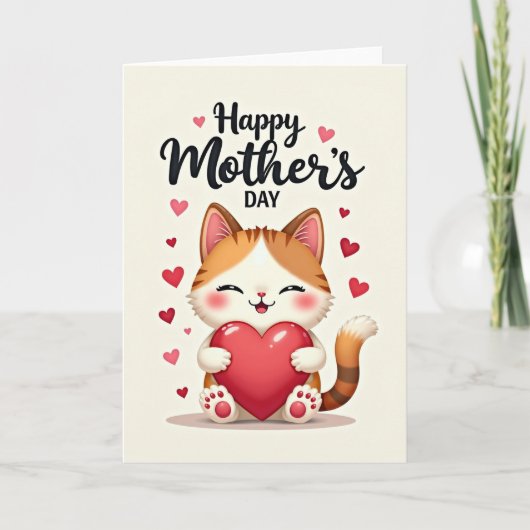 Heart Image Loving Mothers Day Card カード (正面)