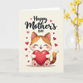 Heart Image Loving Mothers Day Card カード (黄色い花)