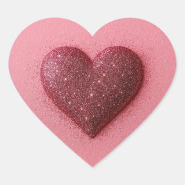 Heart in a heart sticker. ハートシール