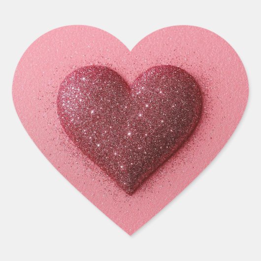 Heart in a heart sticker. ハートシール (正面)