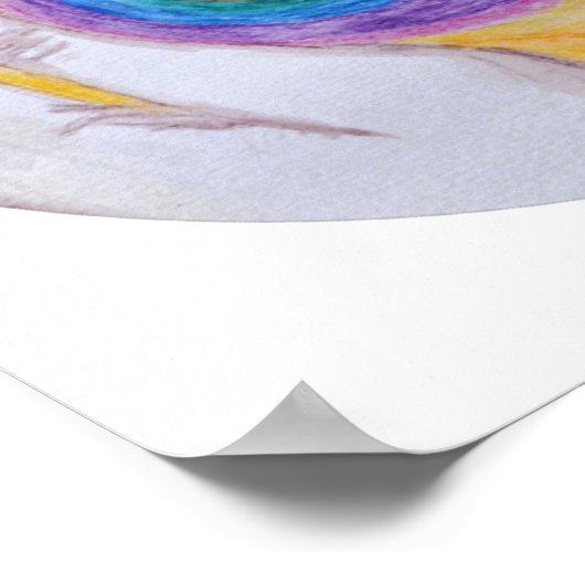 Heart in Hands HIH-Circle-NoWords-Titled-digSigned ポスター (角)