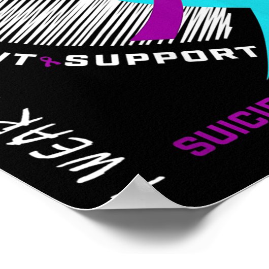 Heart In Memory Of My Brother Suicide Awareness Pr ポスター (角)