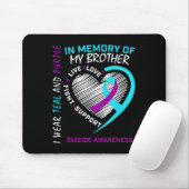 Heart In Memory Of My Brother Suicide Awareness Pr マウスパッド (マウス)