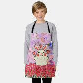 HEART IN THE ORANGE LAC エプロン (着用した状態)