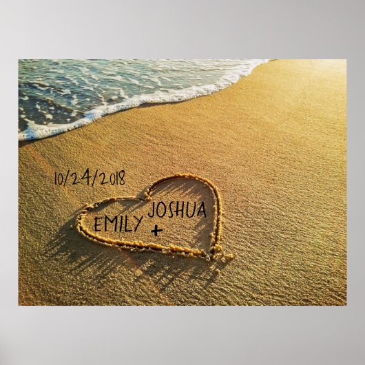 Heart in the Sand Beach ポスター (正面)