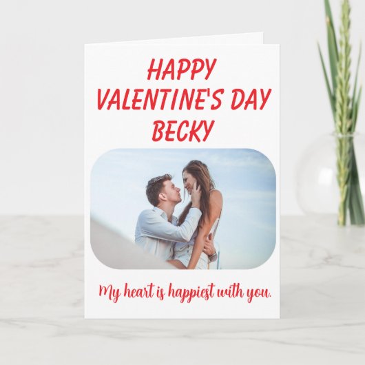Heart is Happiest - Valentine's Day  カード (正面)