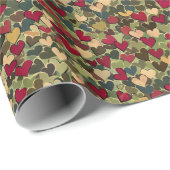 Heart Jungle Love Gift Wrapping Paper ラッピングペーパー (ロールコーナー)