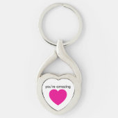 heart keychain keepsake キーホルダー (正面)