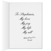 Heart & Lace, My Special Valentine, personalize (内側 (右))