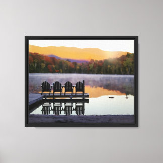 Heart Lake ADK 秋の写真  キャンバスプリント